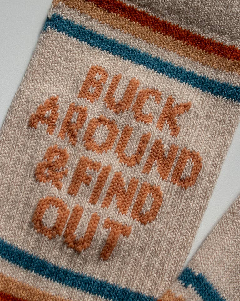 Buck Around und finden Sie Western Socken von Shop Good