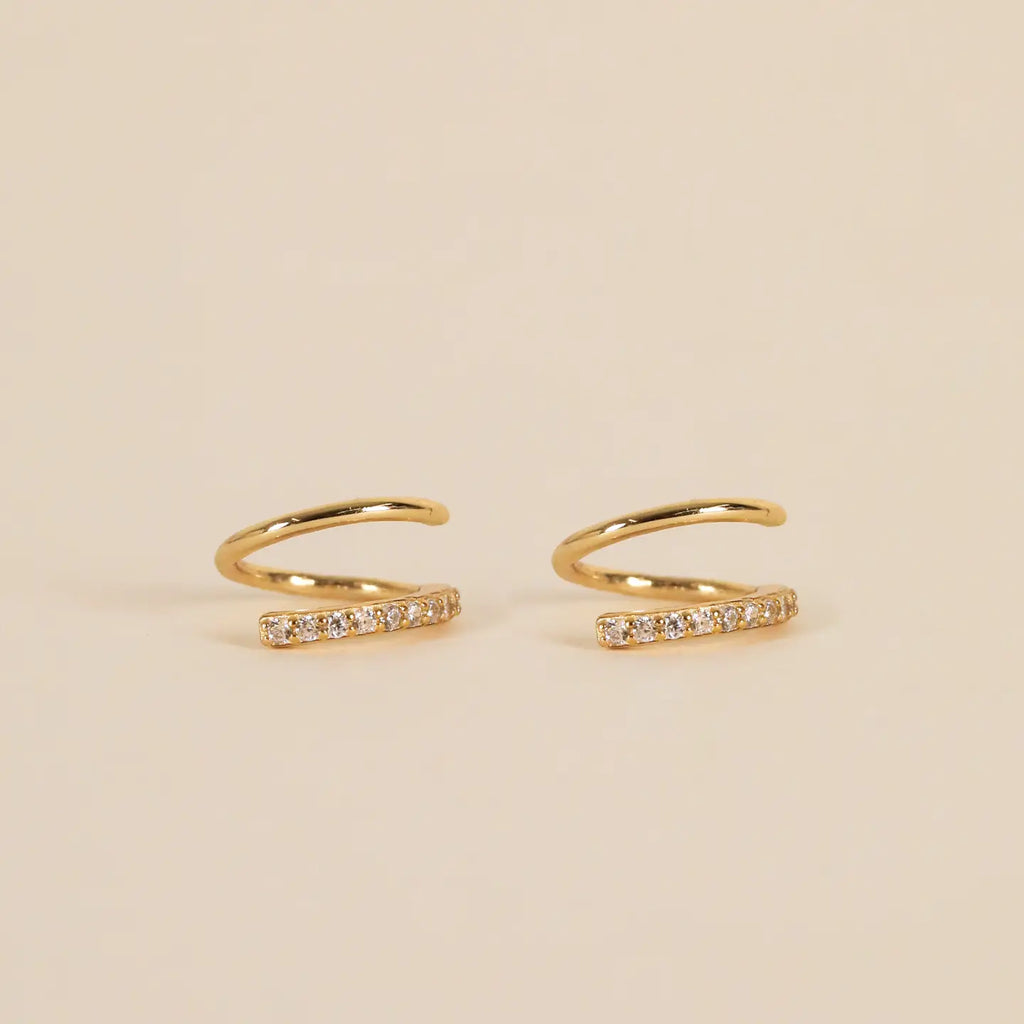 Pave Spiral Ohrringe von JaxKelly