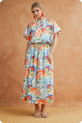 Riviera Dream Bubble Midi Rock von Strut & Bolt