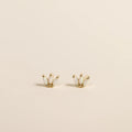 Weiß Opal Crown Stud Ohrringe von JaxKelly