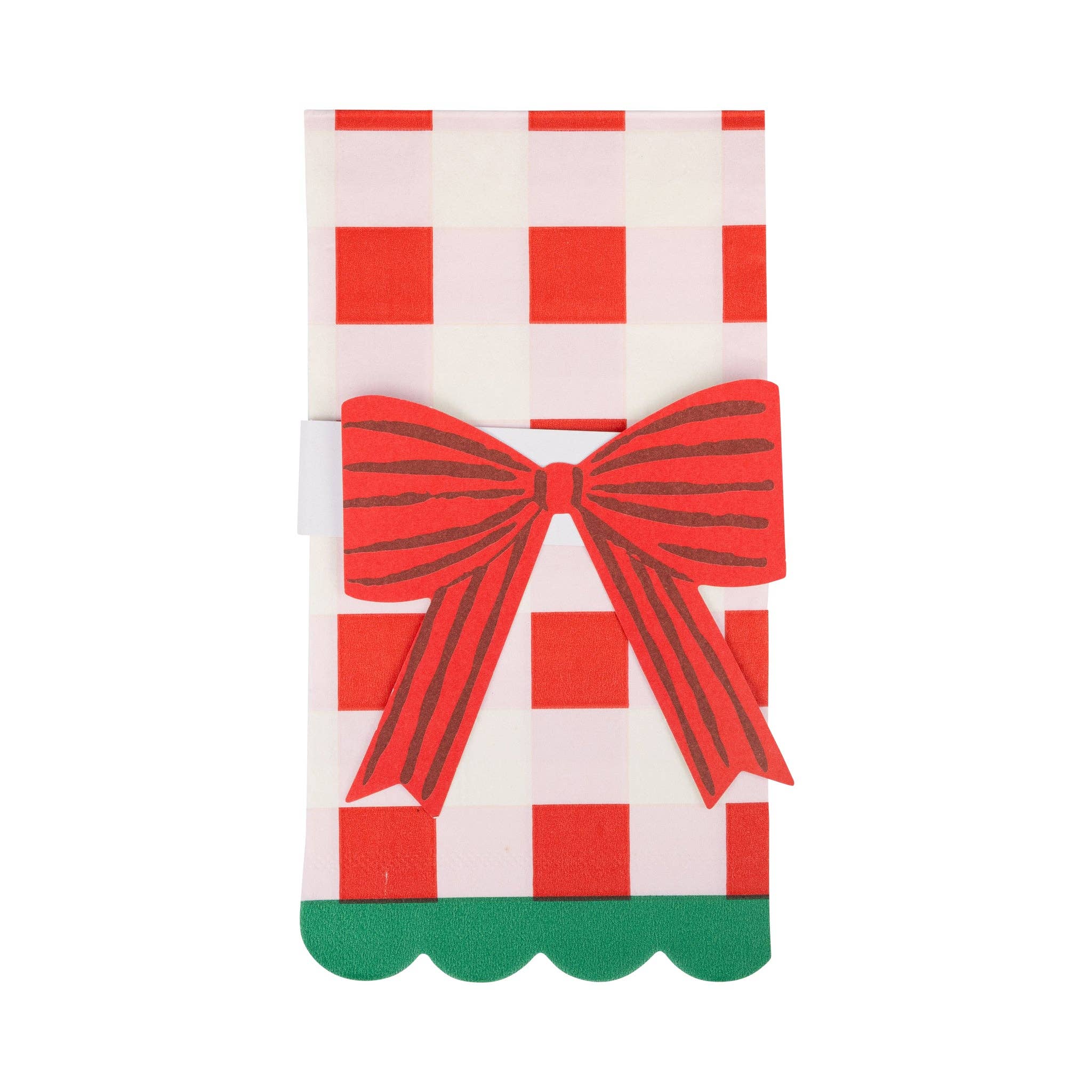 Plaid Napkin mit Bow Paper Ring von My Mind's Eye
