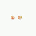 Round CZ-Champagne Gold Ohrringe von JaxKelly