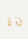 Illusion Double Hoop Gold Ohrringe von JaxKelly