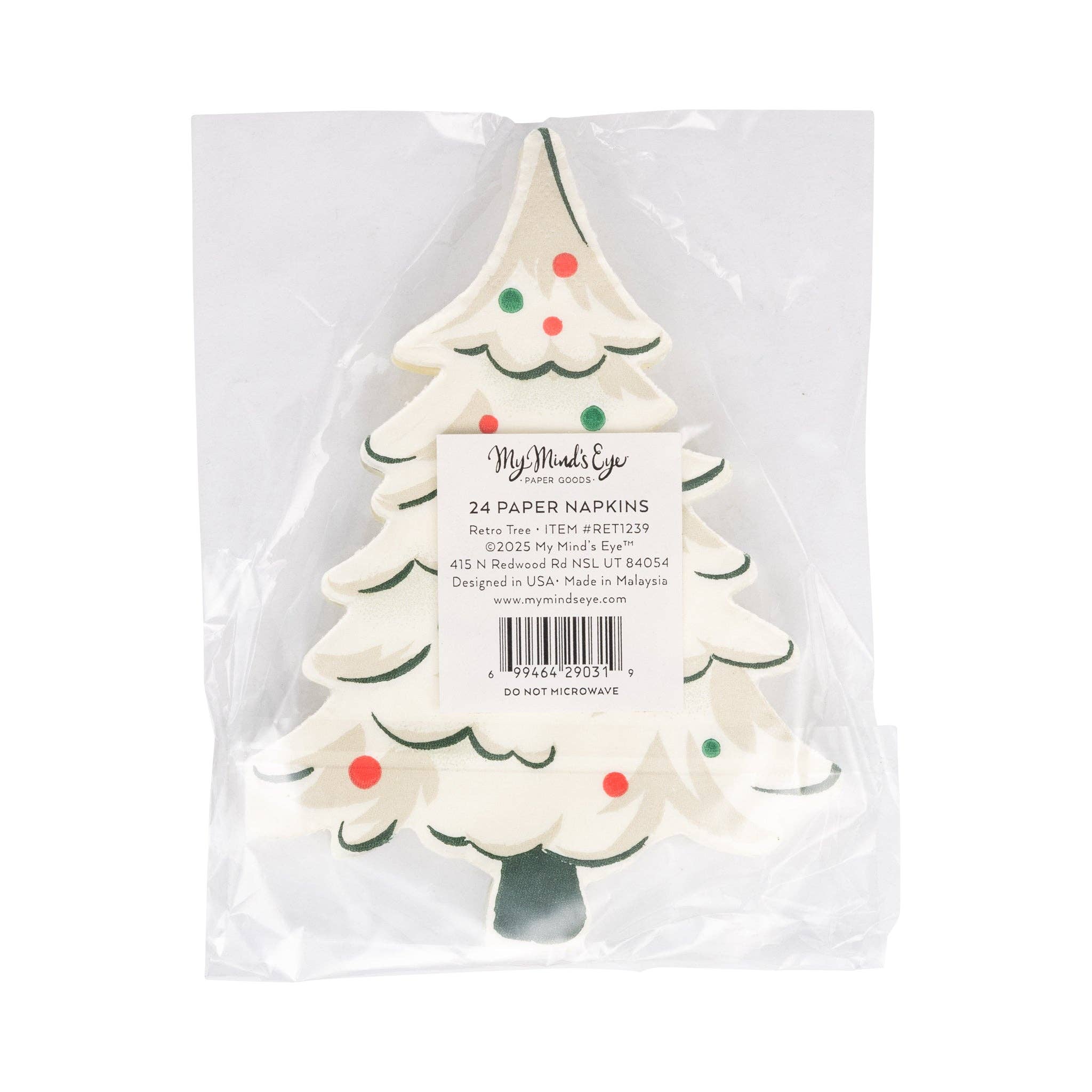 Retro Tree Dinner Napkin von My Mind's Eye