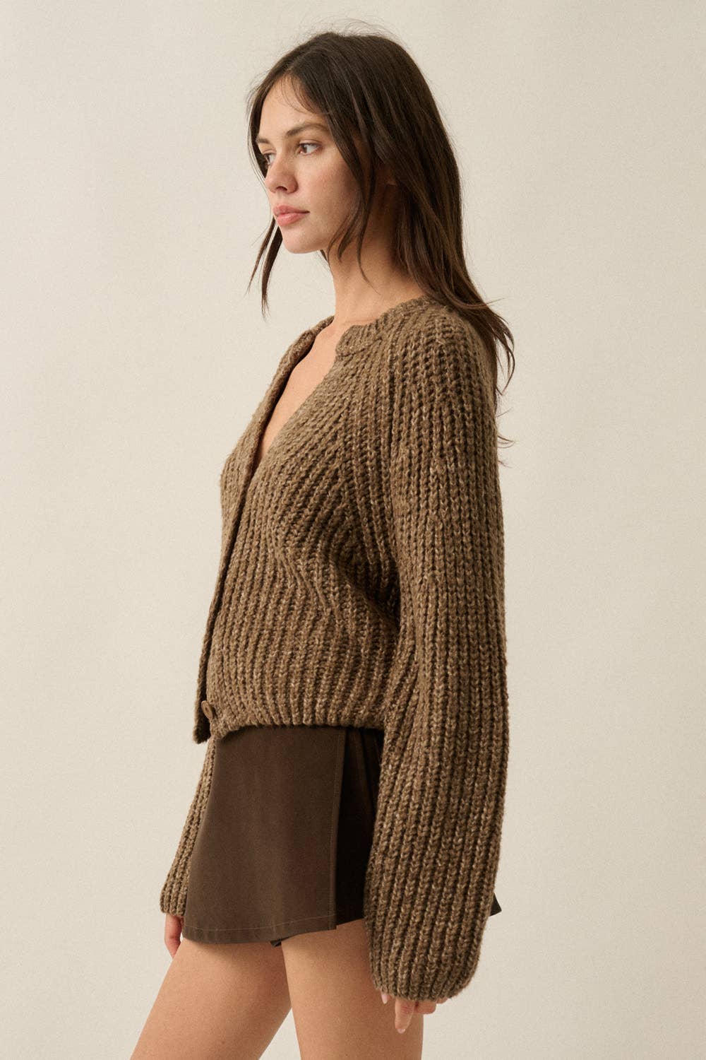 Konfetti-Knopffront Cardigan Pullover