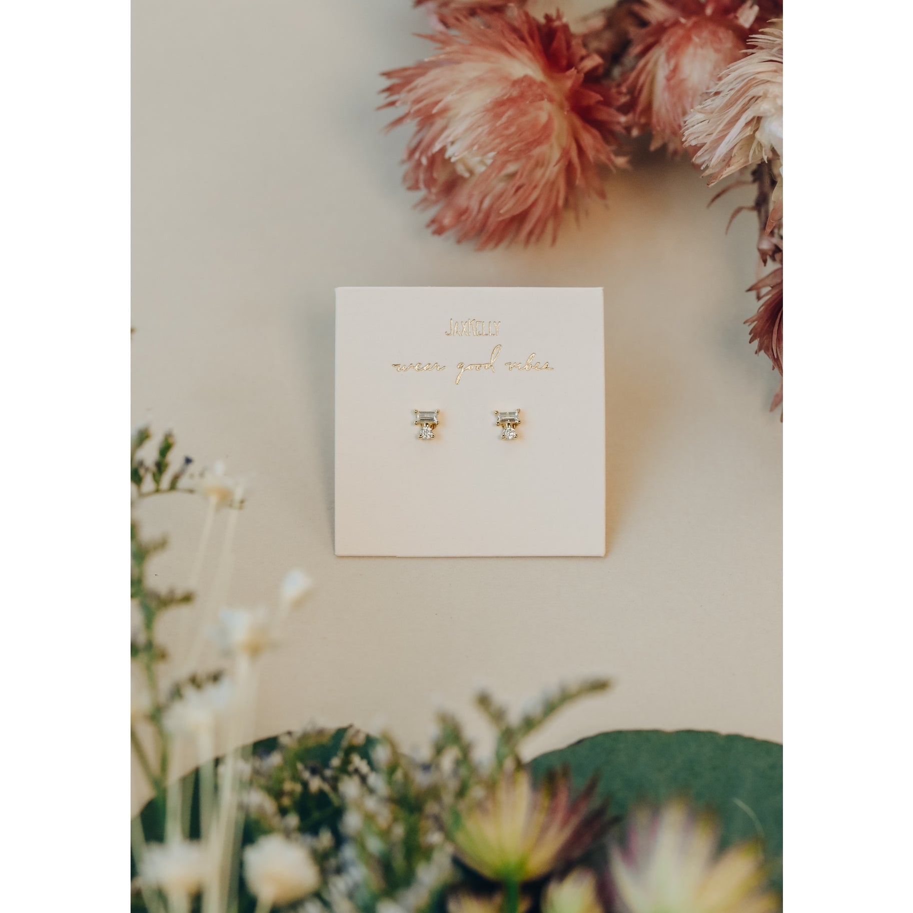 Socialite Double Stud Stack Ohrringe