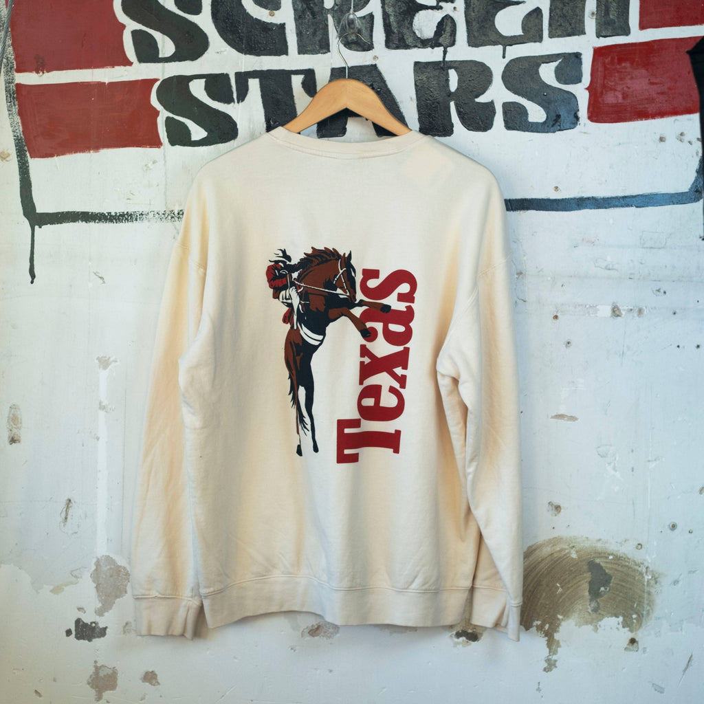 Texas Icon Elfenbein Sweatshirt auf Englisch