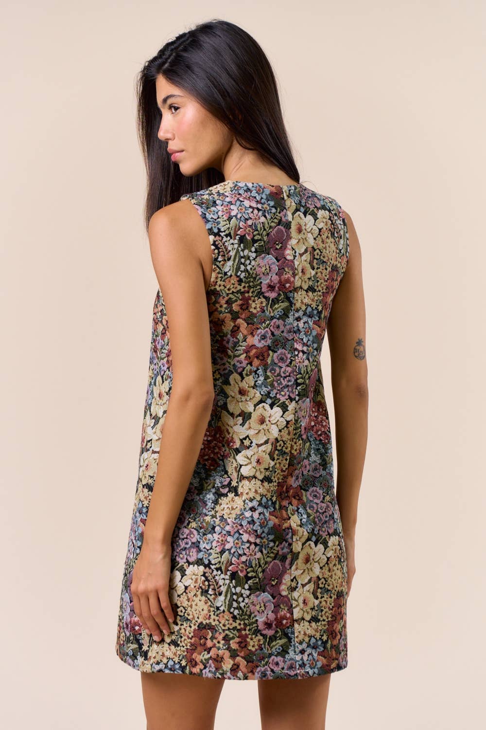 Ärmelloses Blumenkleid