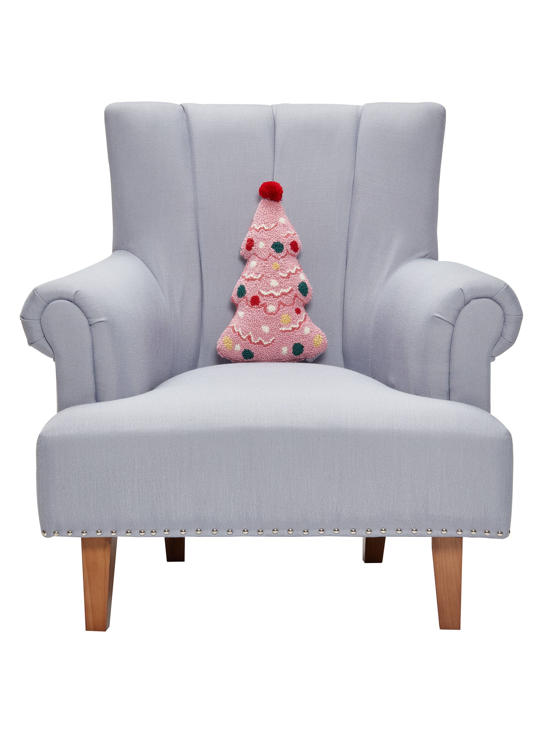 Geformter Ferienbaum mit Pom Hook Pillow