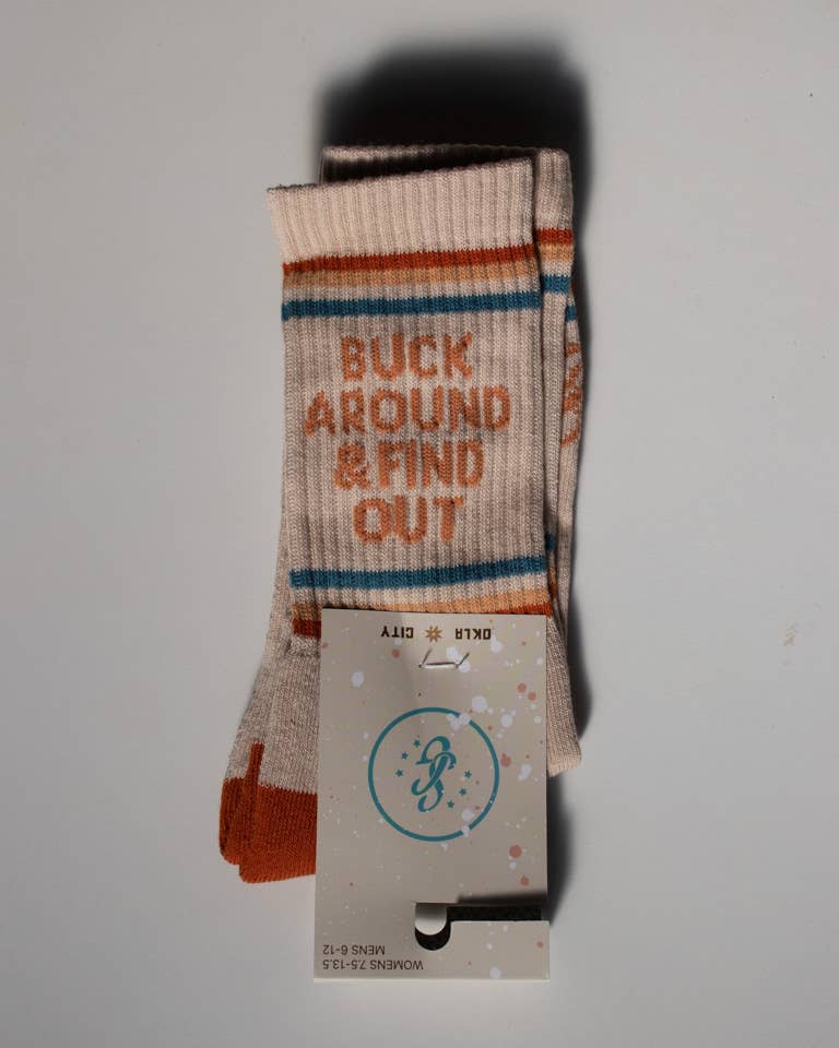 Buck Around und finden Sie Western Socken von Shop Good