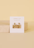 Doppelte Champagner-Hoop-Ohrringe in Gold von JaxKelly