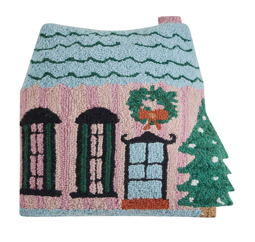 Holly Stripe Shaped House Hook Kissen