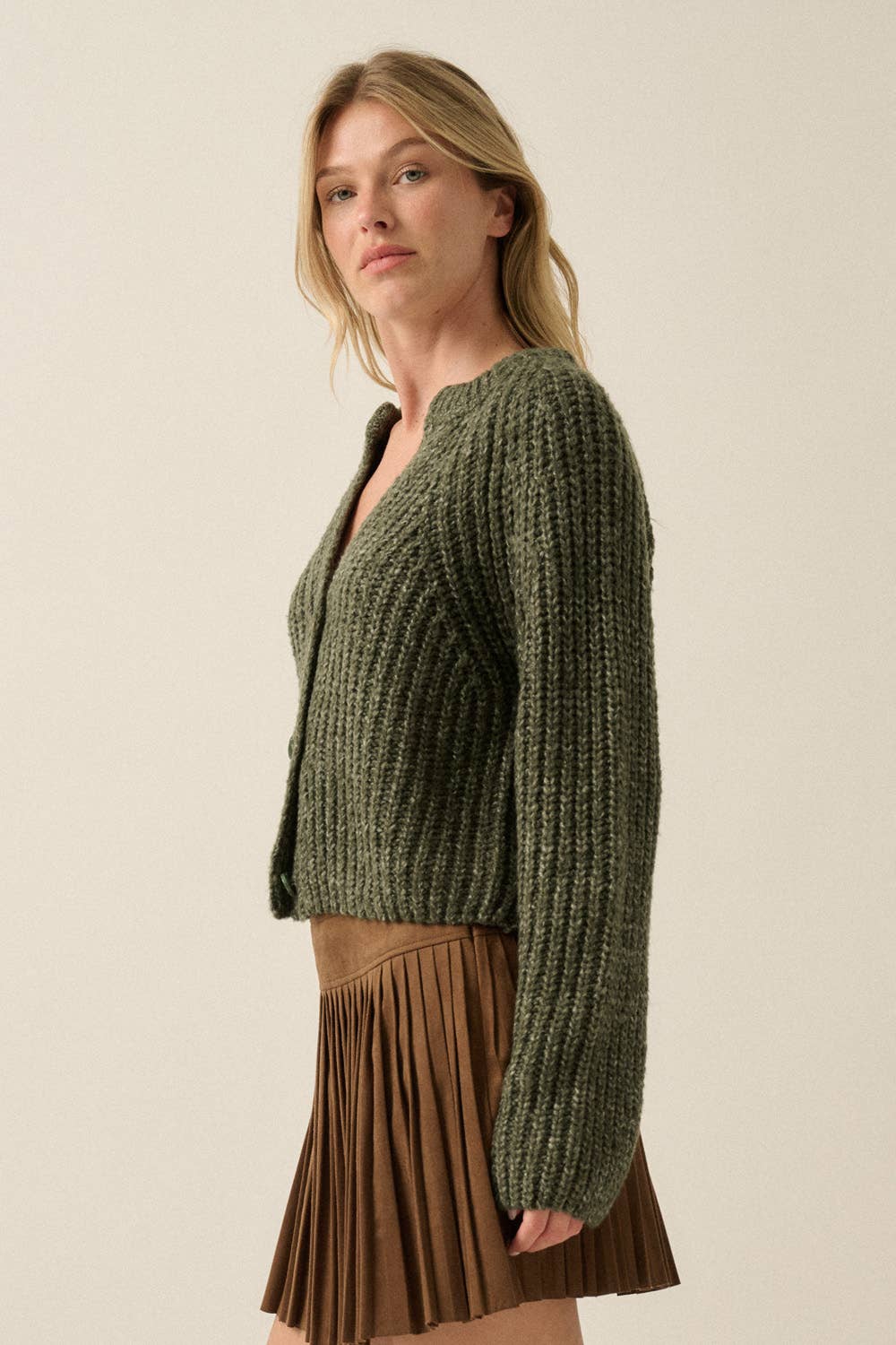 Konfetti-Knopffront Cardigan Pullover