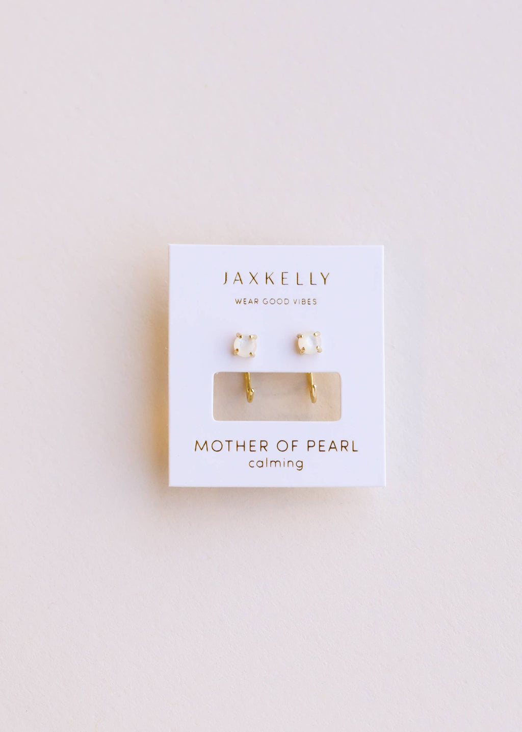 Mother of Perle Huggies Ohrringe von JaxKelly