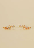 Cascading Baguette Drop Gold Ohrringe von JaxKelly