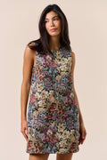 Ärmelloses Blumenkleid