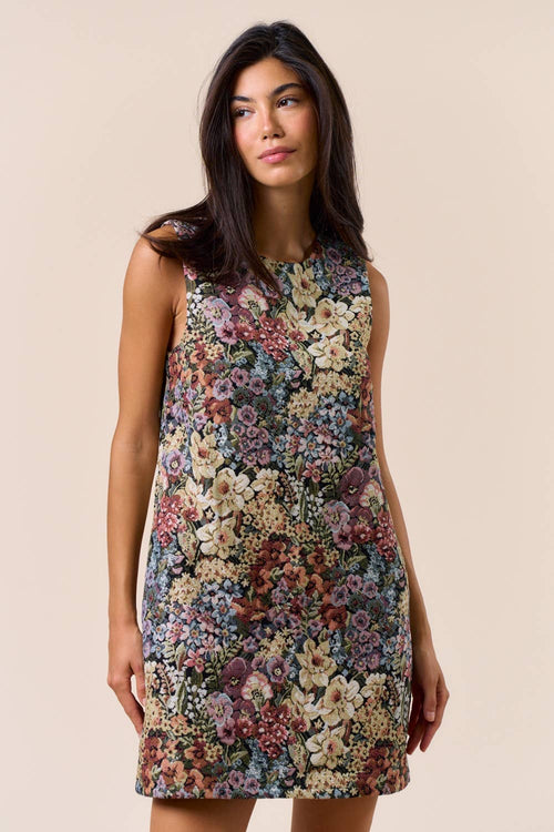 Ärmelloses Blumenkleid