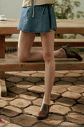 Chambray Denim Skort