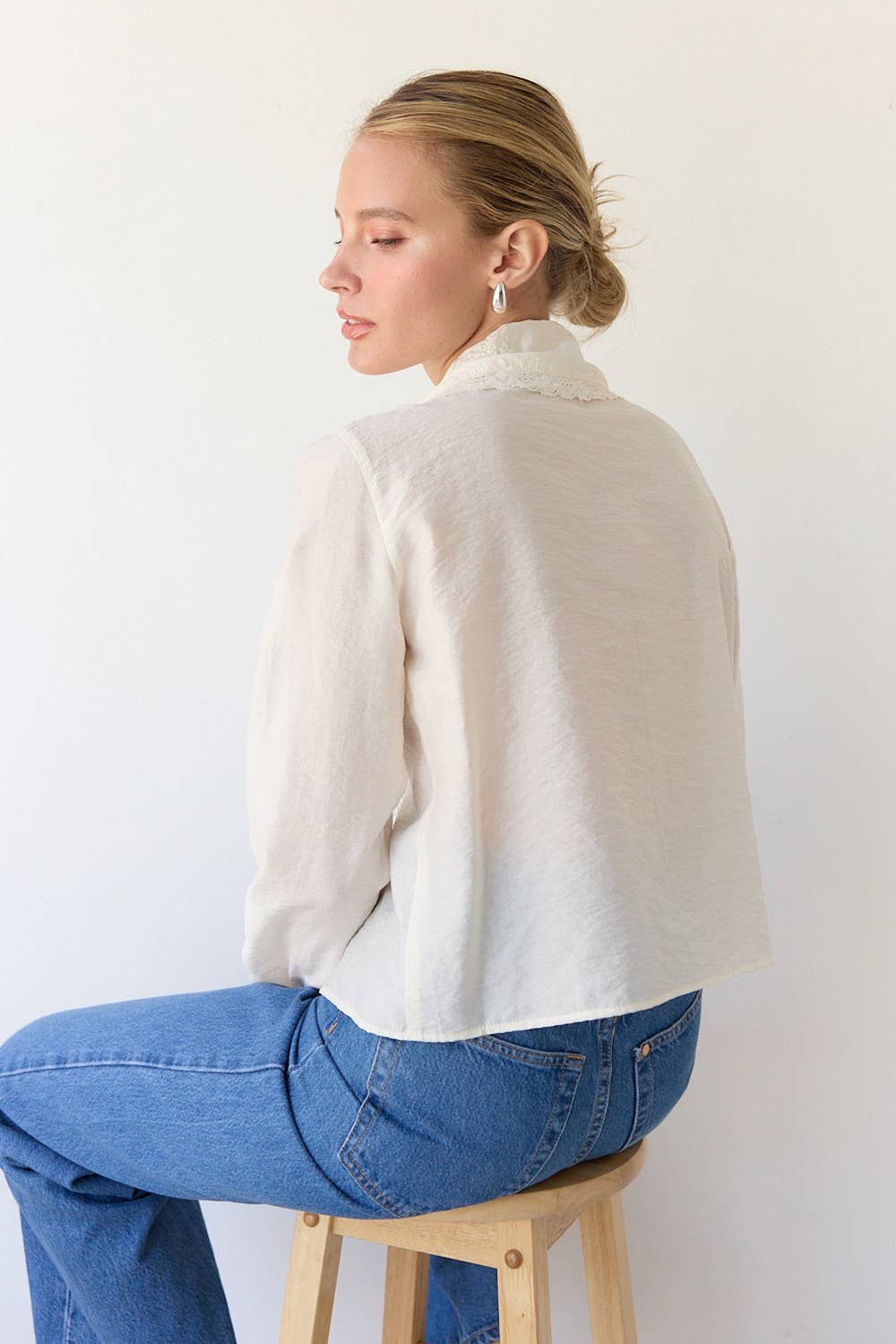 Seemann Pintuck Blouse