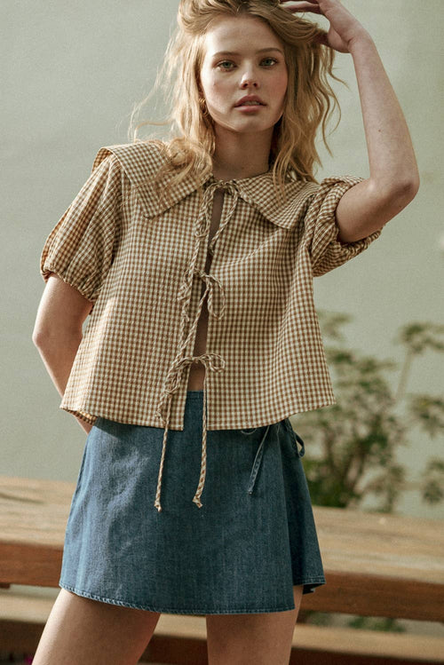 Chambray Denim Skort