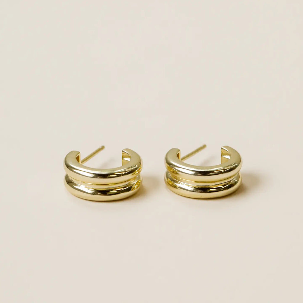 Bold Gold Hoop Ohrring