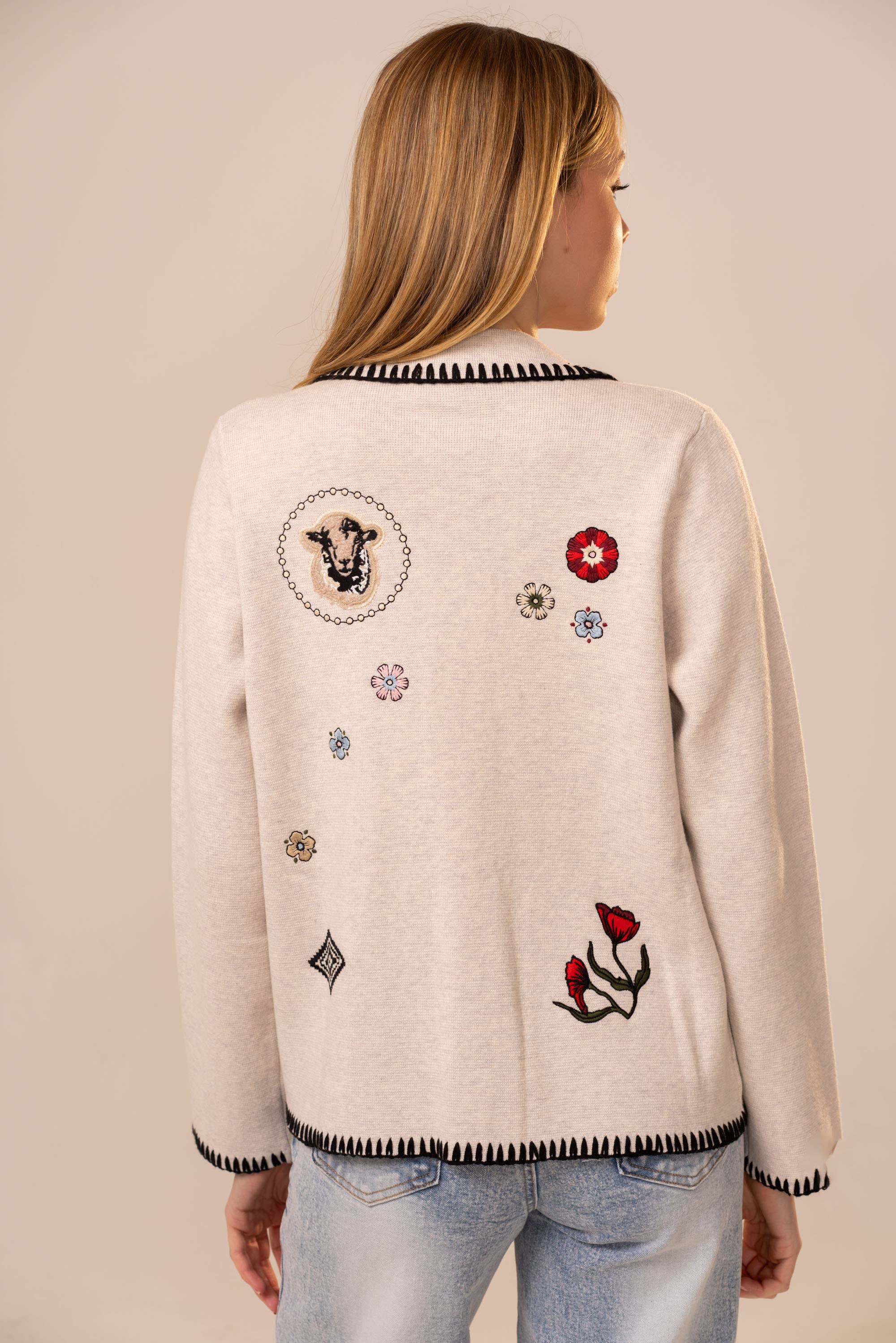 Ship Stitch Emsticked Cardigan