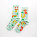 Lucky Cat & Clover Crew Socken von Yellow Owl Workshop