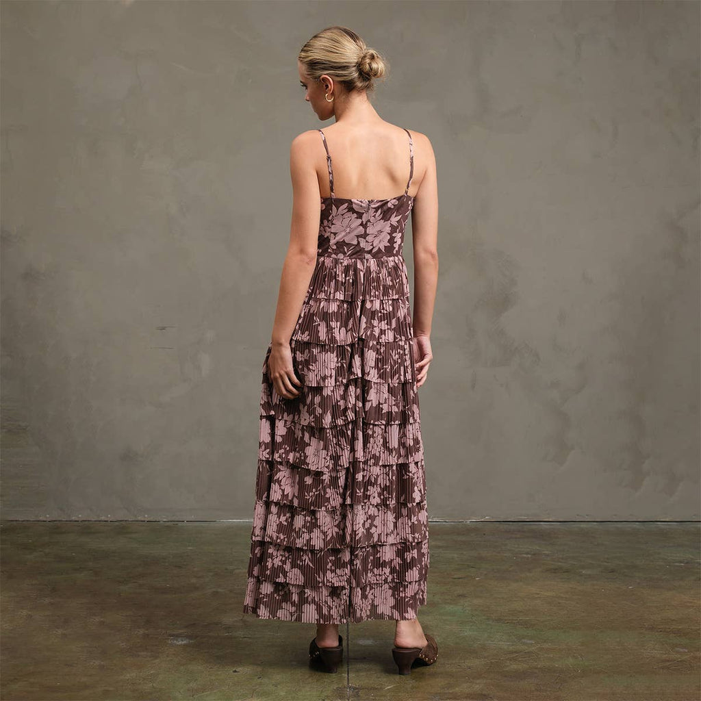 Blume Mesh Drucked Tier Dress