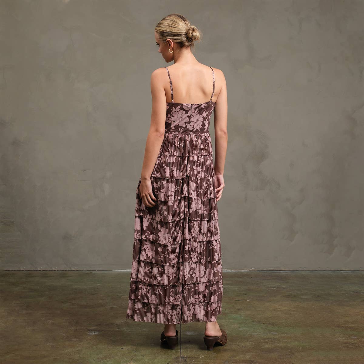 Blume Mesh Drucked Tier Dress
