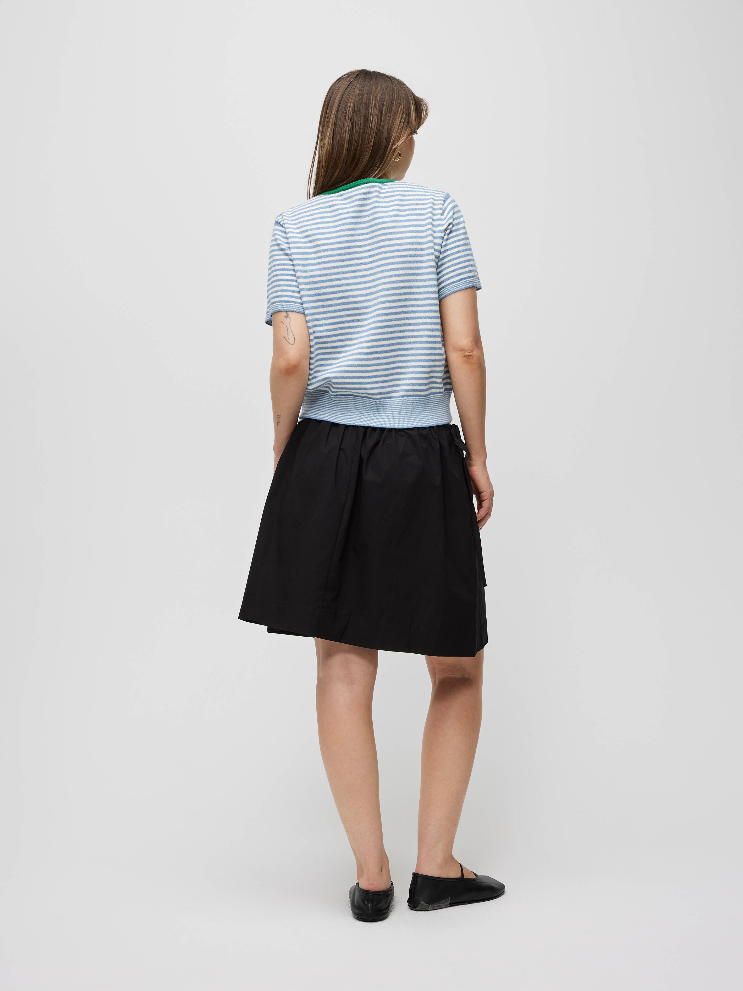 The Faye Cardigan | Striped Kurzarm Cardigan von Mod Ref