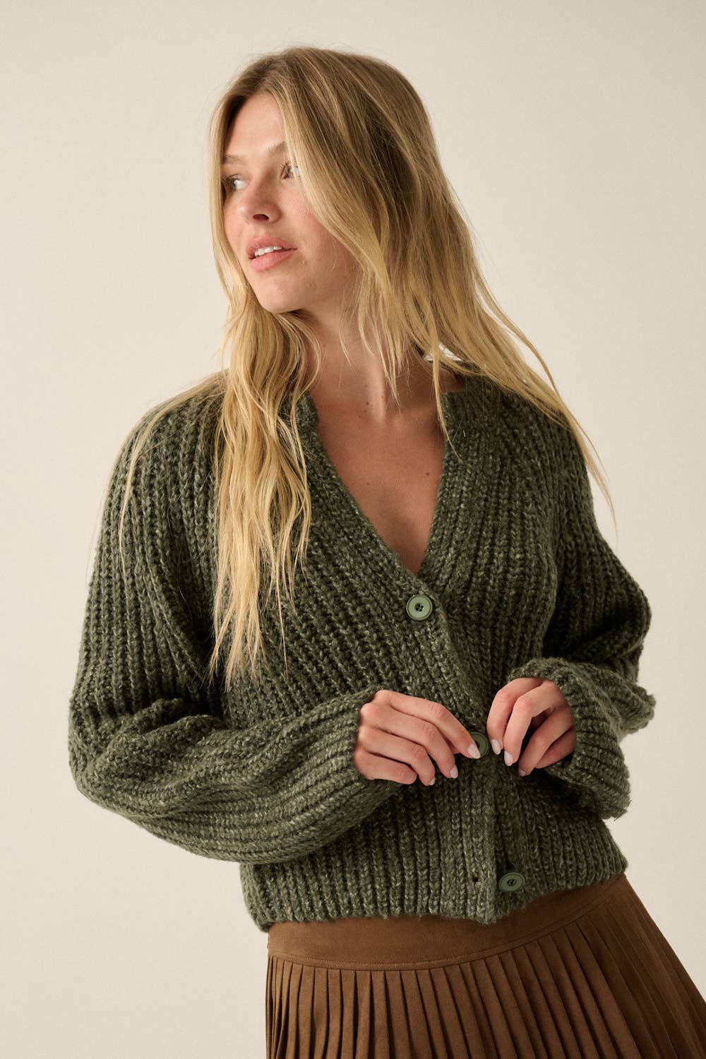 Konfetti-Knopffront Cardigan Pullover