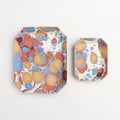 Marmorierte Octagonal Tray Set in Desert Pebble von Craft Boat