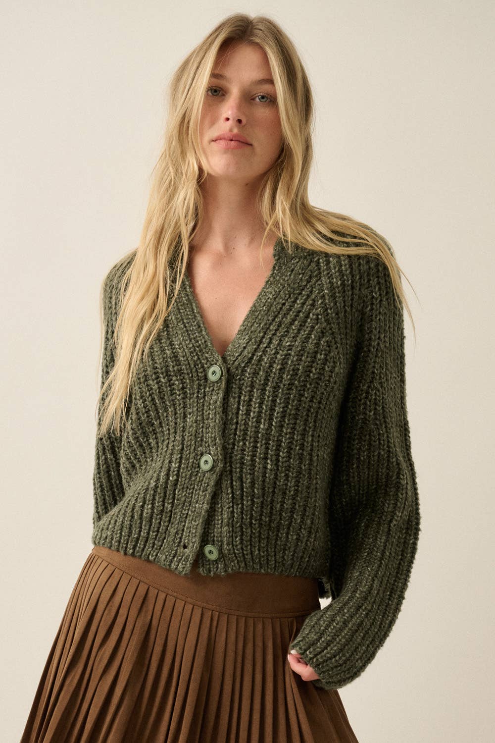 Konfetti-Knopffront Cardigan Pullover