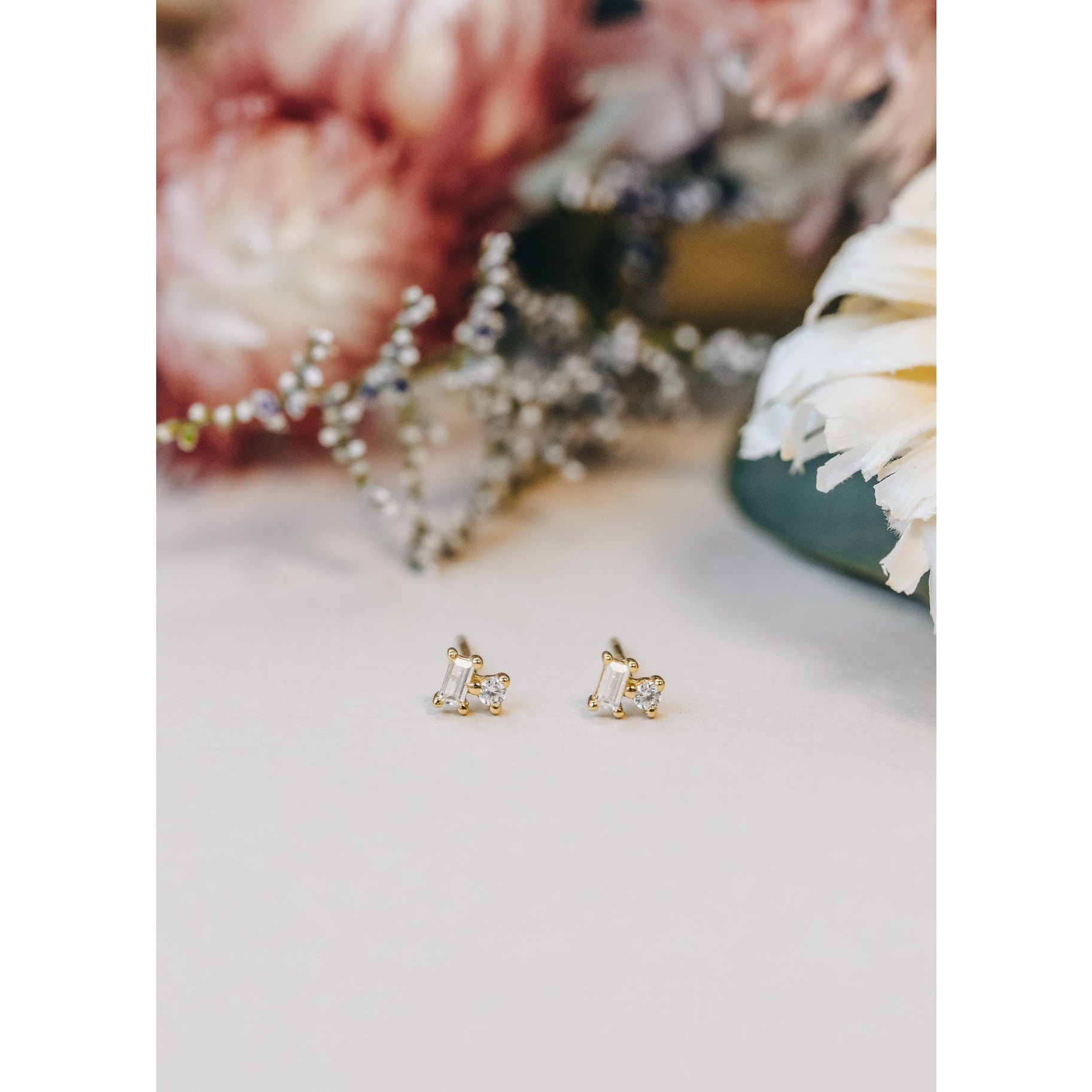 Socialite Double Stud Stack Ohrringe