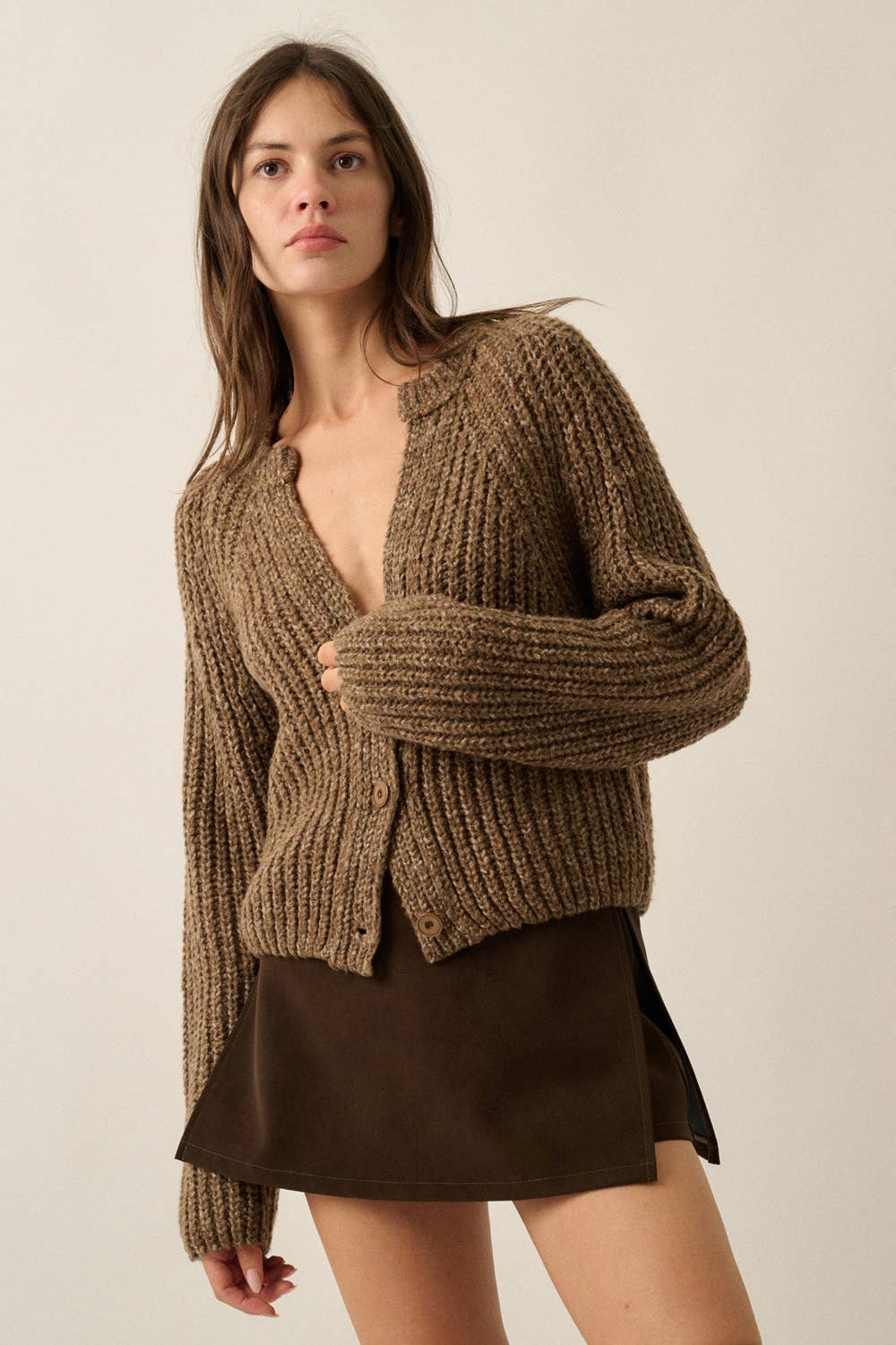 Konfetti-Knopffront Cardigan Pullover