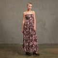 Blume Mesh Drucked Tier Dress