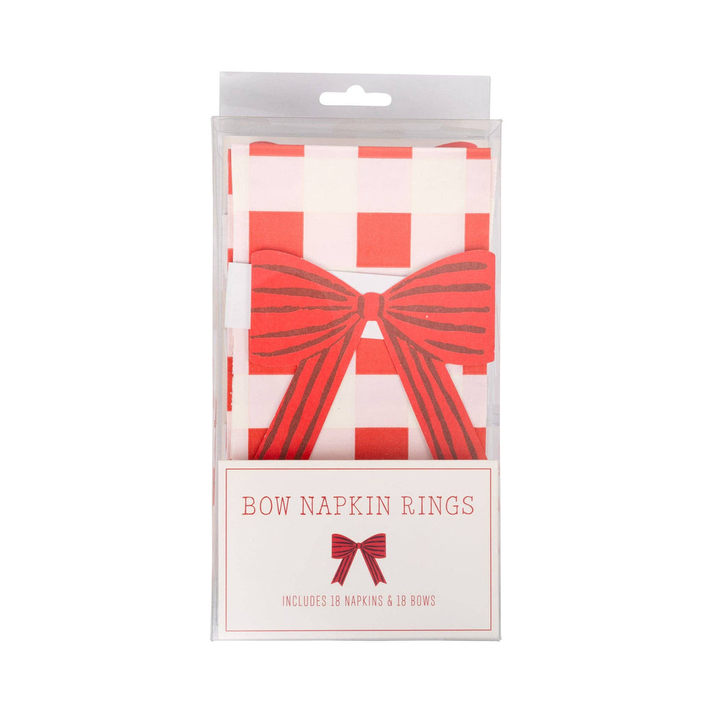 Plaid Napkin mit Bow Paper Ring von My Mind's Eye