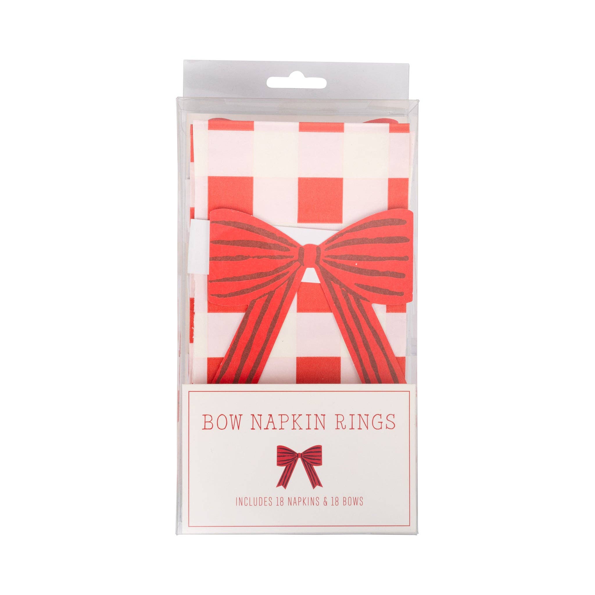 Plaid Napkin mit Bow Paper Ring von My Mind's Eye