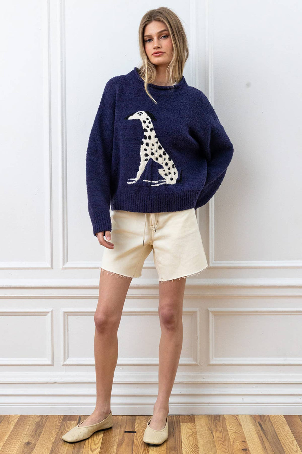 Tier Intarsia Cozy Knit Pullover
