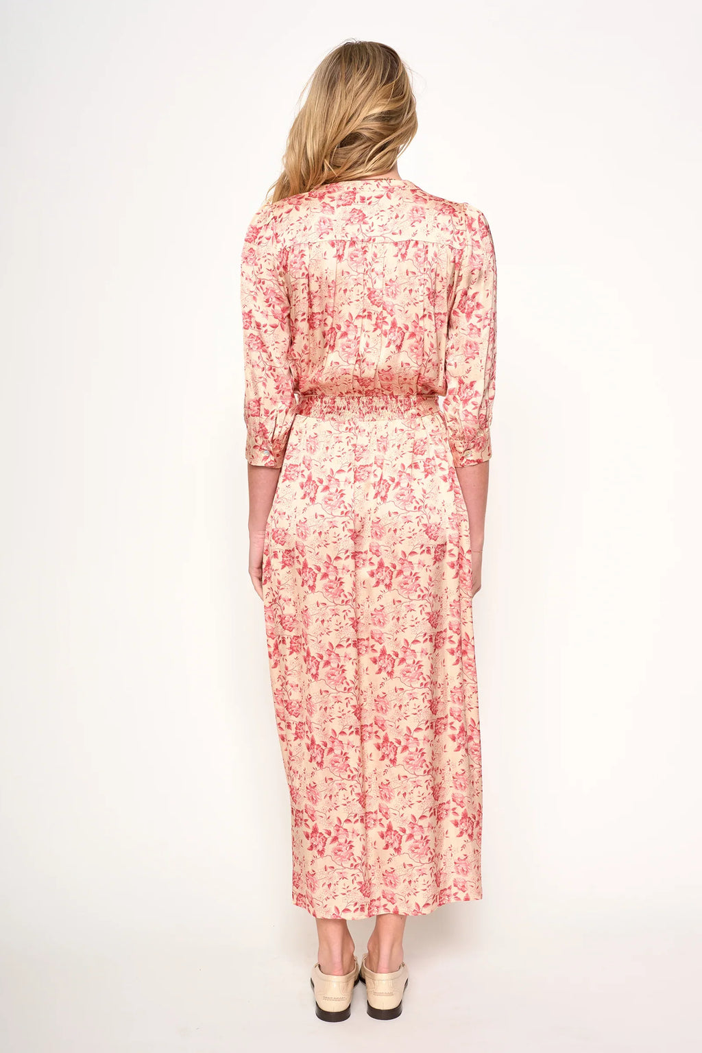 Cassie Dress in Vintage Blush Blumen von dRA