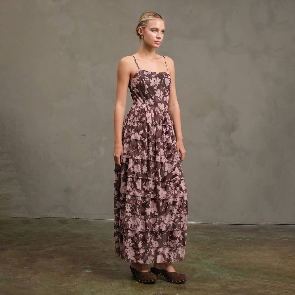 Blume Mesh Drucked Tier Dress