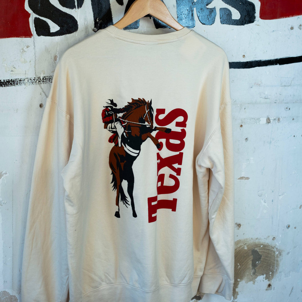 Texas Icon Elfenbein Sweatshirt auf Englisch