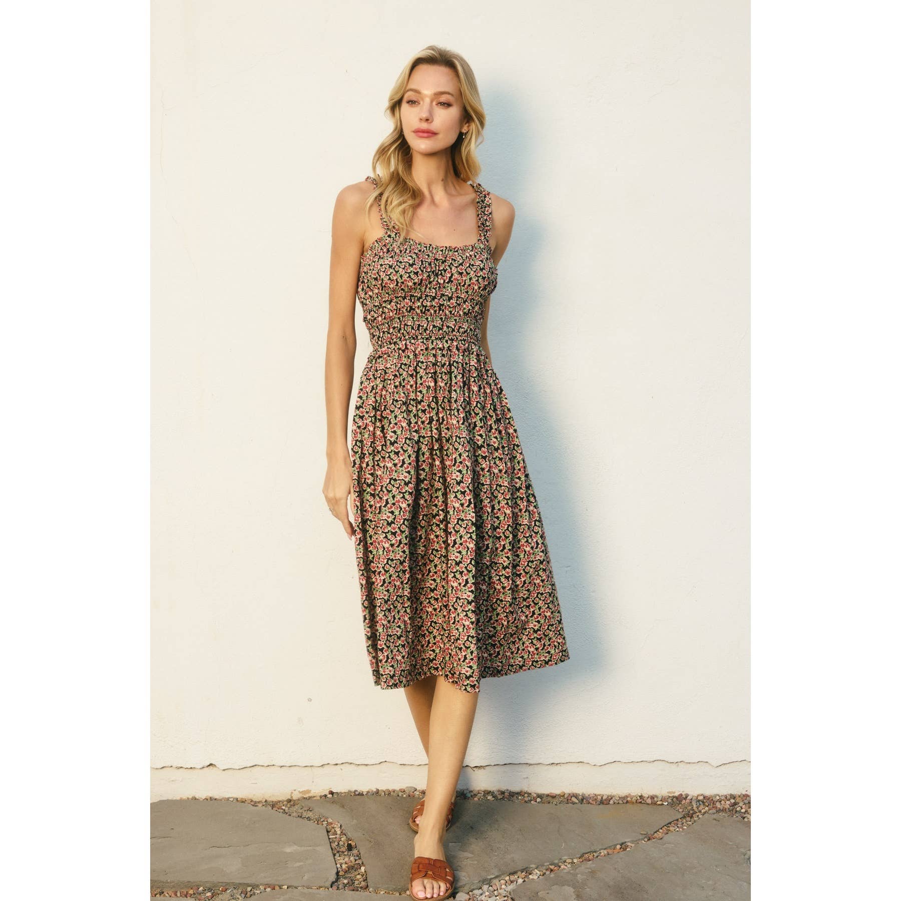 Süßes Nichts Ruffled Und Geschockt Maxi Kleid
