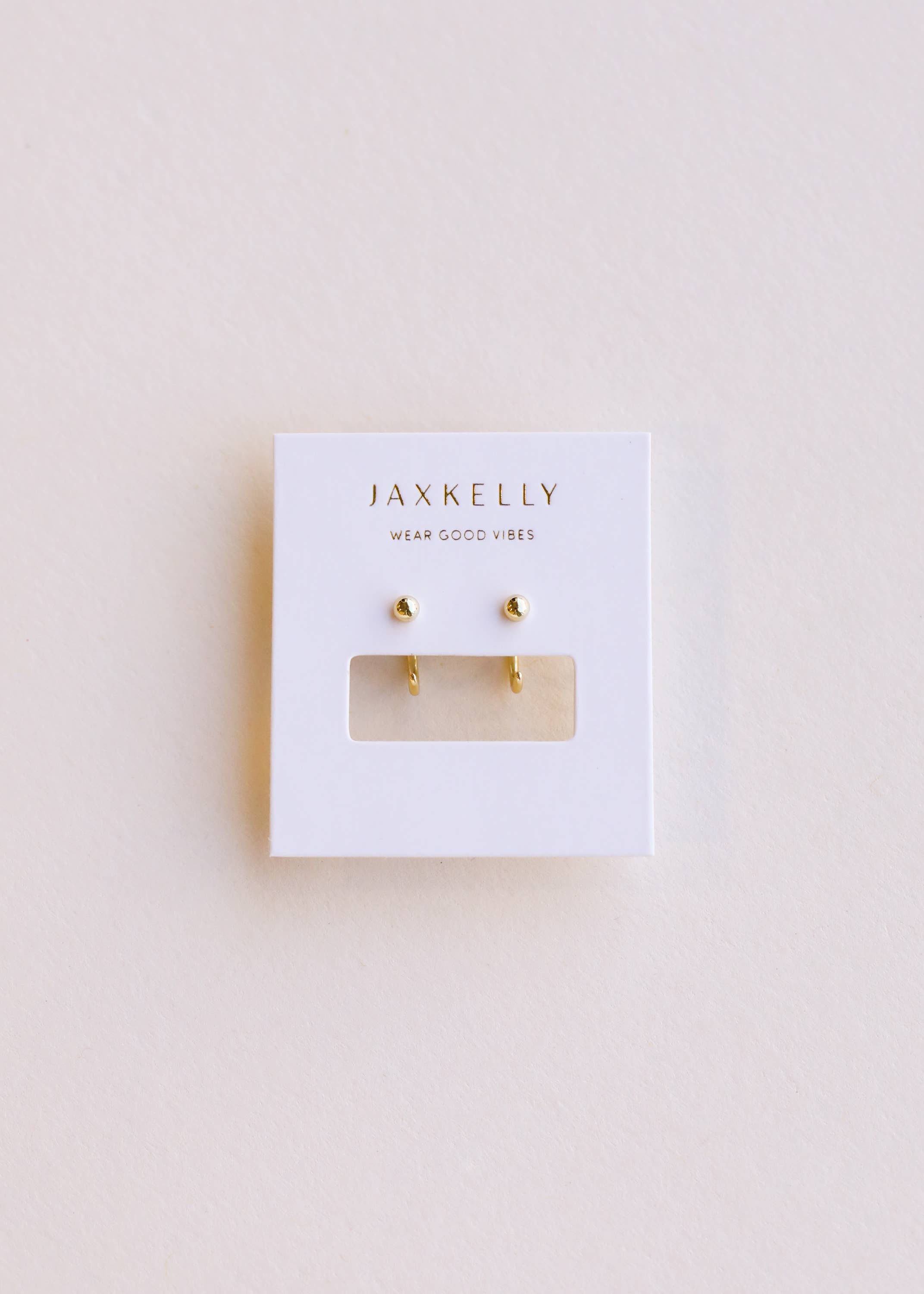 Huggies Ohrringe in Gold Sphere und Gold von JaxKelly