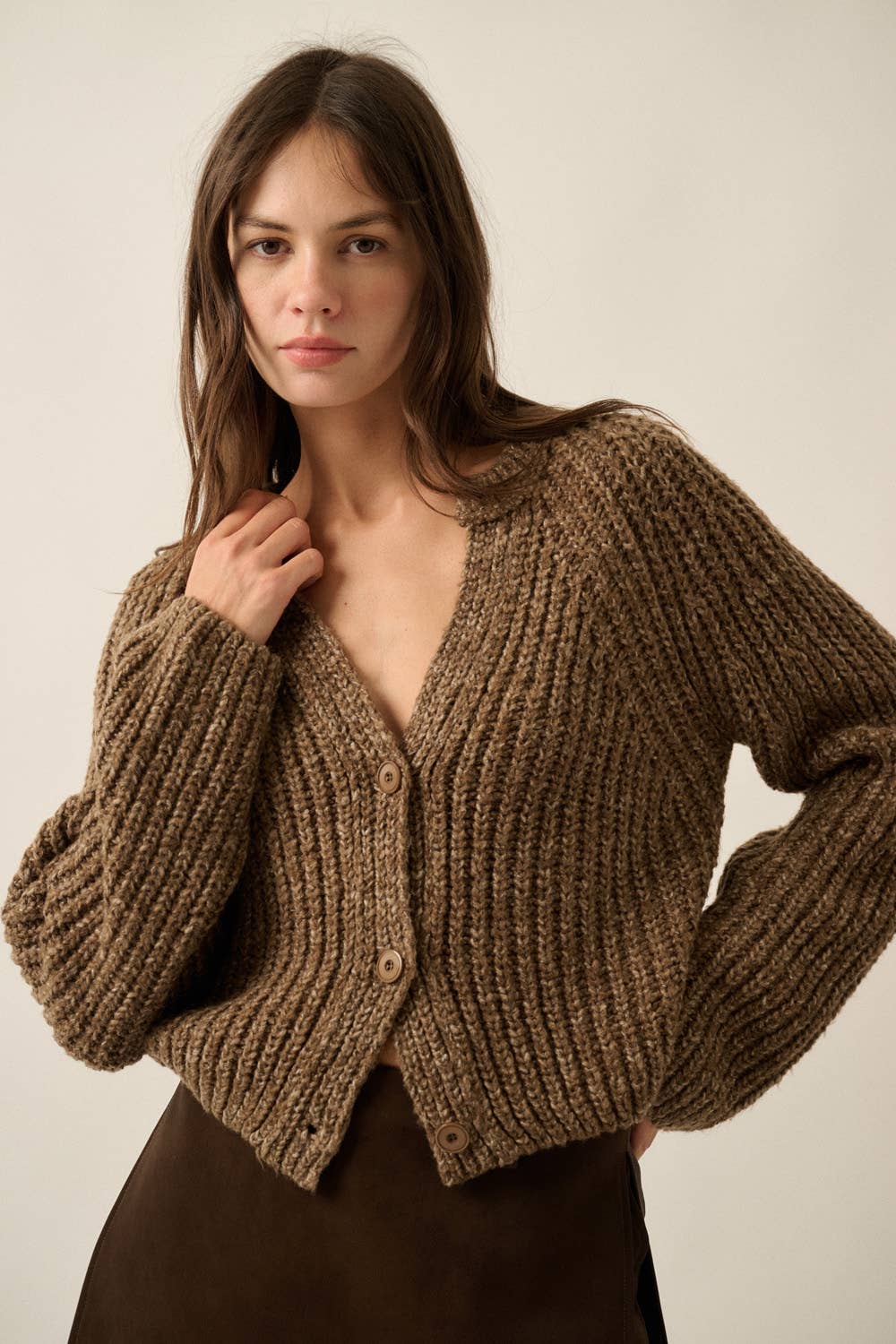 Konfetti-Knopffront Cardigan Pullover