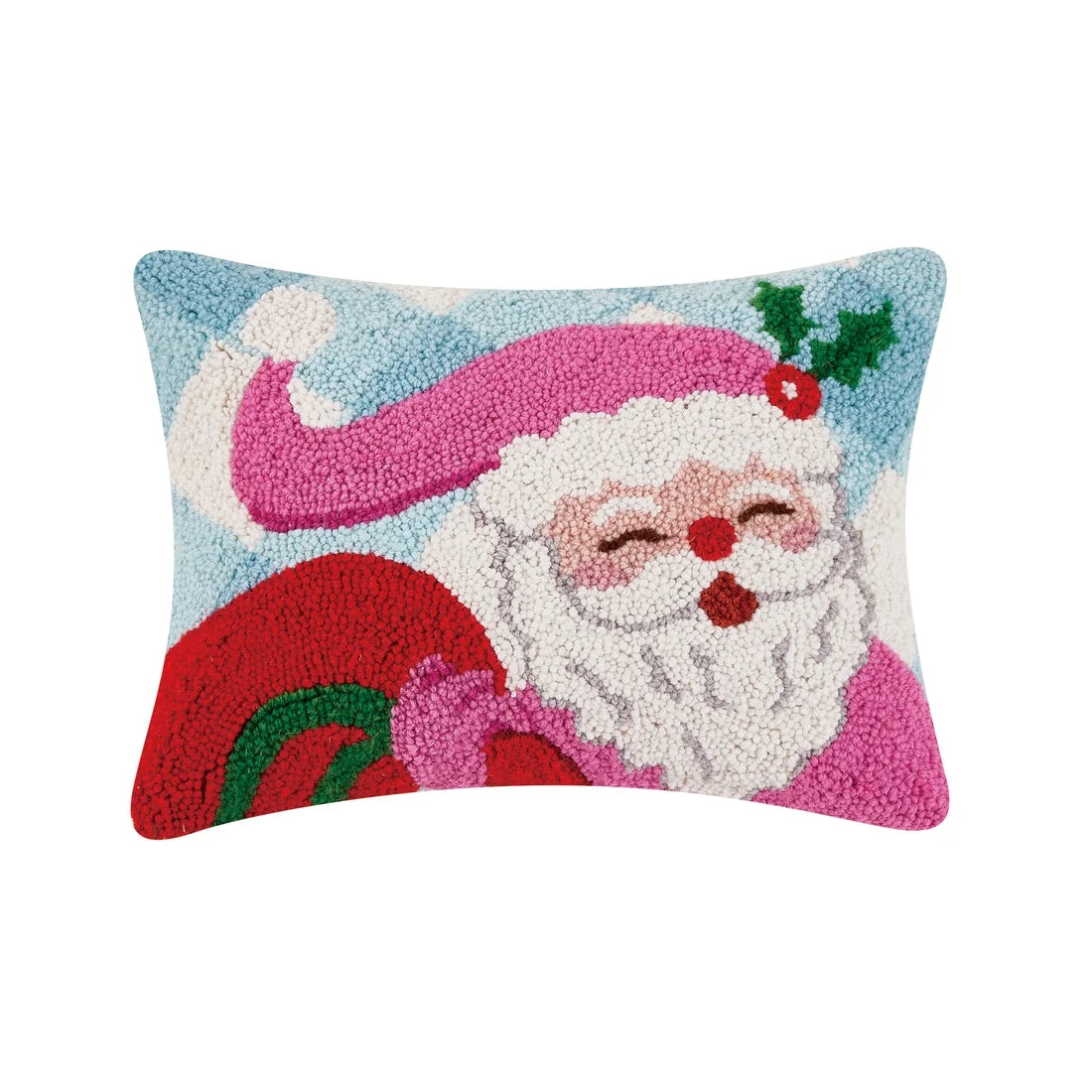 Gingham Santa Hook Kissen