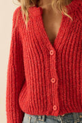 Konfetti-Knopffront Cardigan Pullover