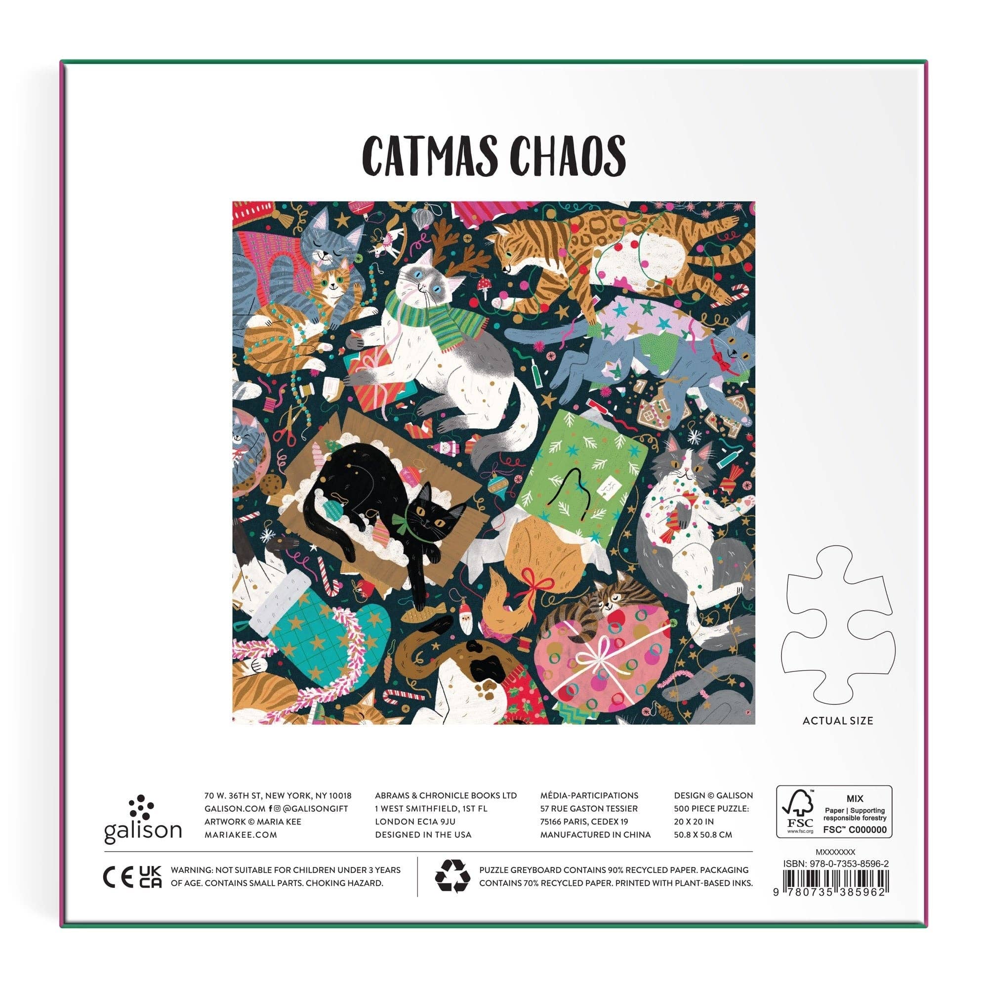 Catmas Chaos 500 Stück Folie Puzzle