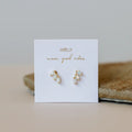 Socialite Opal Offset Trio Stack Ohrringe