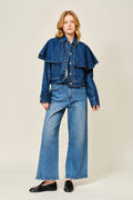 Cape Denim Jacke von Aaron & Amber